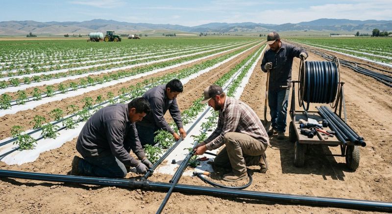 Field Irrigation Installation in Ventura County, CA