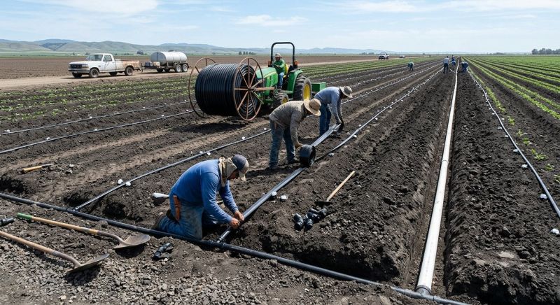 Field Irrigation Installation in Ventura County, CA